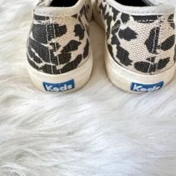 Keds Double Decker Animal Print Leopard Canvas Slip-On Sneakers – Size 7 - Picture 9 of 13